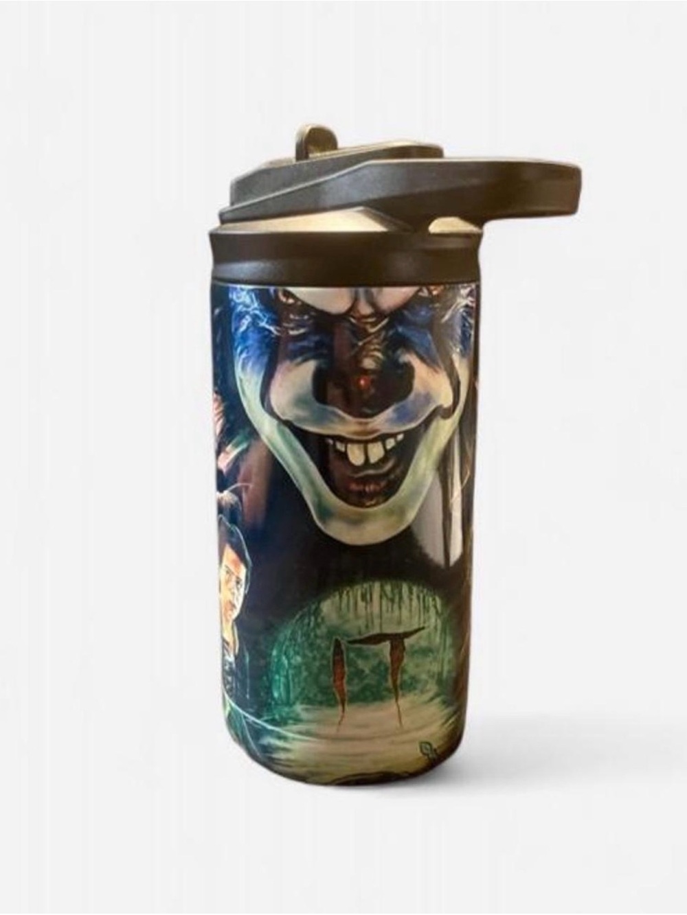 IT Horror Movie Graphic Tumbler - Black Lid